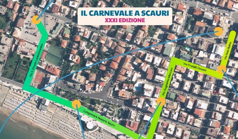 Rinviata a lunedì 12 febbraio la sfilata del “Carnevale a Scauri”, causa maltempo