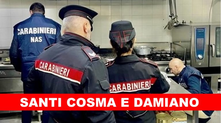 Nas in azione a Santi Cosma e Damiano. Sanzioni e merci sequestrate