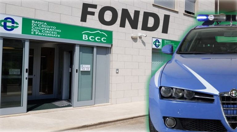 Fondi, Rapina in Banca: Minacciarono i dipendenti con un coltello. Arrestati