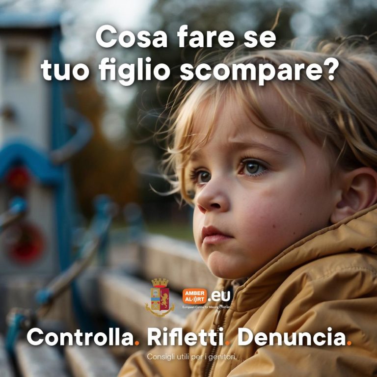 Minori scomparsi. Rifletti, Denuncia… e non perdere tempo, chiama il numero di emergenza 112
