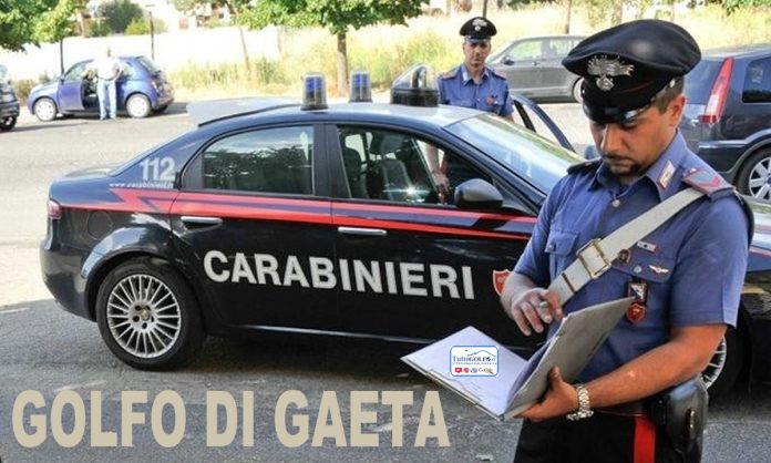 CARABINIERI GOLFO DI GAETA POSTO DI BLOCCO CONTROLLI