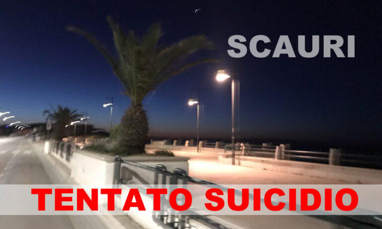 Tentato suicidio sul lungomare di Scauri. 21enne salvata da un passante