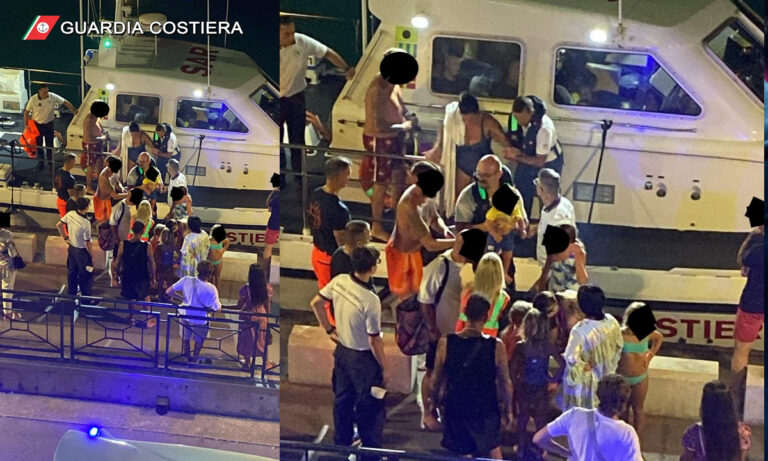 Restano alla deriva a largo dell’isola di Ponza. Salvati in 11, di cui 5 bambini ed una donna incinta