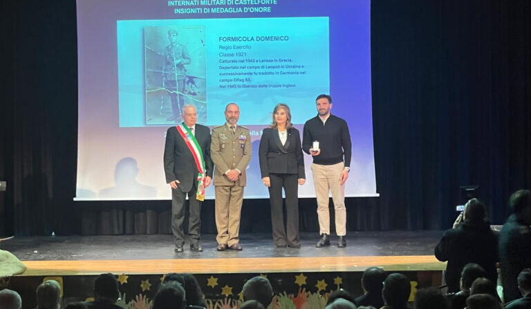 Medaglia d’Onore alla memoria di Domenico Formicola. La cerimonia alla presenza del Prefetto di Latina