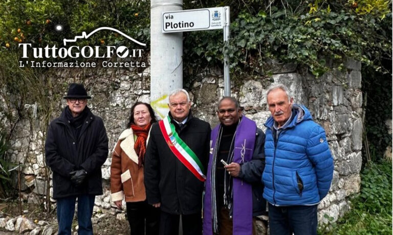 Castelforte, via Plotino: inaugurata la strada al filosofo