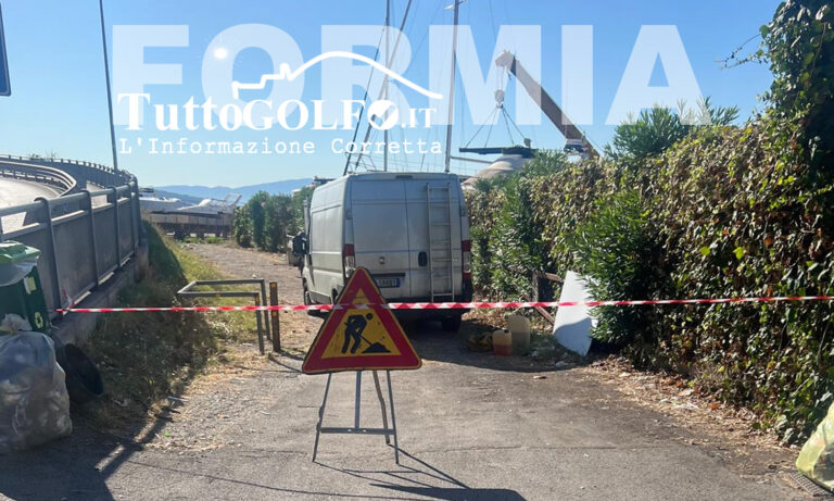 Formia – Partiti oggi i lavori di riqualificazione del tratto costiero sottostante la Caserma dei Carabinieri