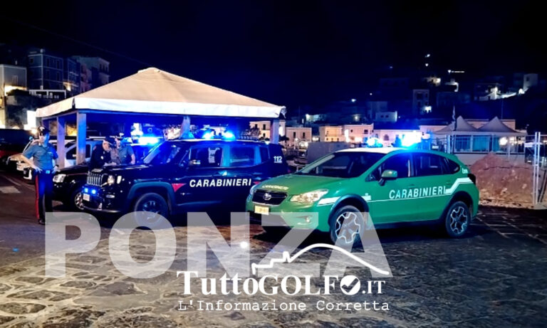 Ponza, movida: i Carabinieri effettuano un servizio straordinario di controllo del territorio