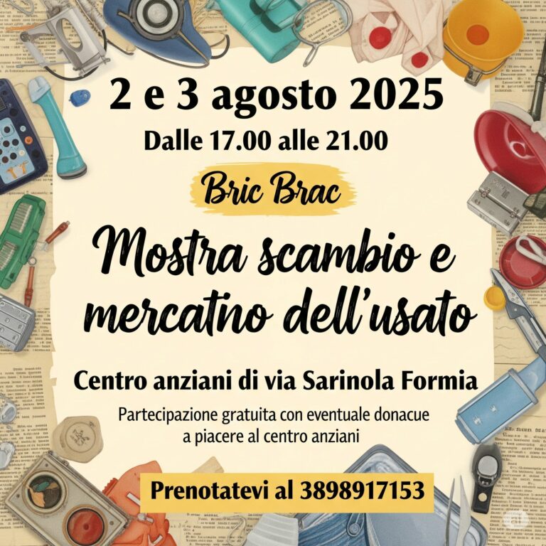 Formia – Mostra scambio e mercatino dell’usato