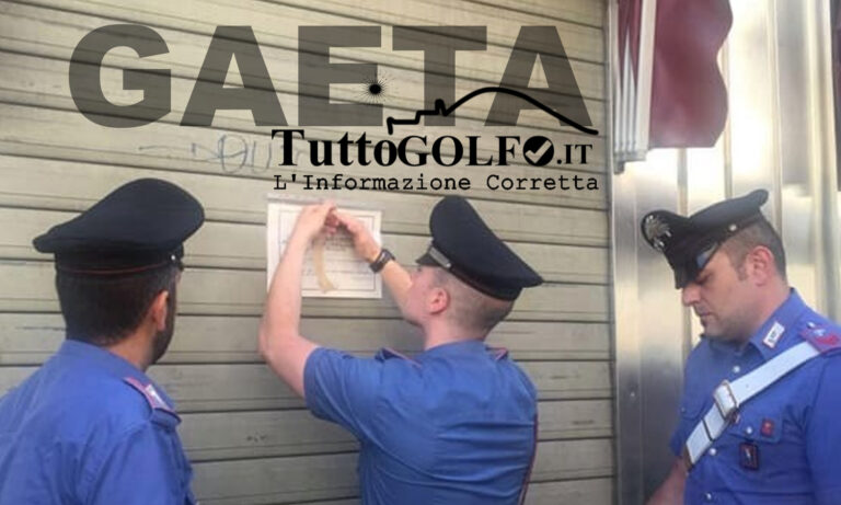 Gaeta, carenze igienico sanitarie in un’attività commerciale. Disposta la chiusura immediata