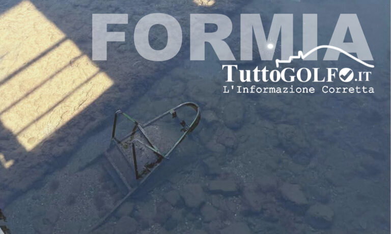 Formia, Paola Villa: riemerge una carriola in prossimità delle piscine romane