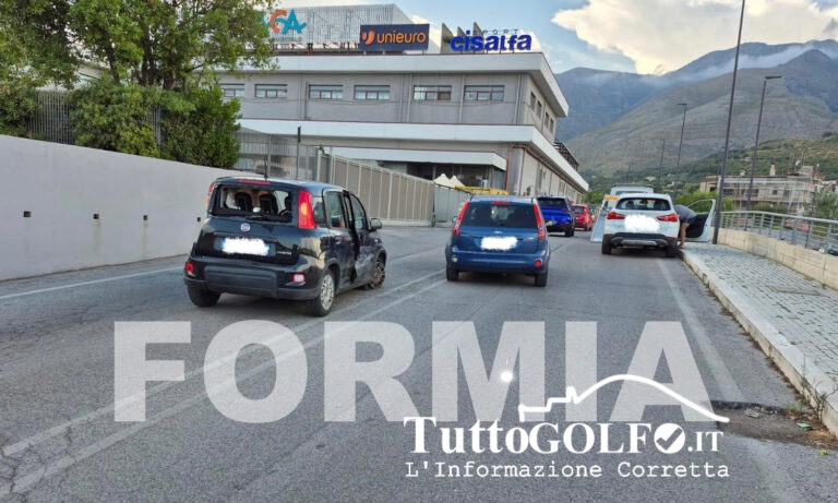 Formia, ennesimo incidente stradale in via del Commercio: segnaletica ignorata e viabilità caotica