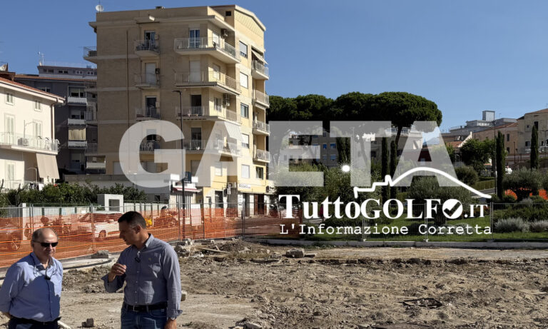 Gaeta, ex Avir, iniziati i lavori per la Piazza Maestri Vetrai. Ecco cosa potrà ospitare
