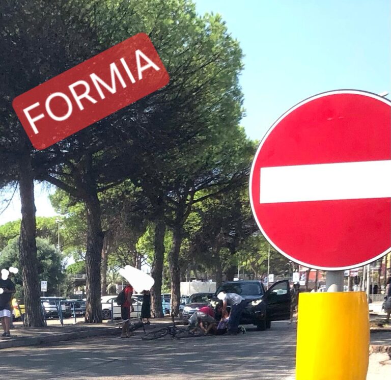 Formia, ciclista investito elitrasportato presso un ospedale di terzo livello