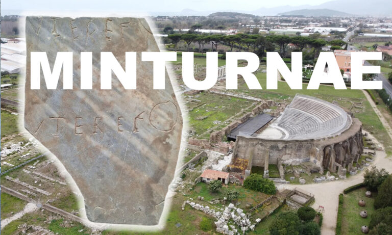 Minturnae, non un mistero ma un ingegnoso inganno: scoperta una tavola da gioco antica nascosta sotto una finta iscrizione