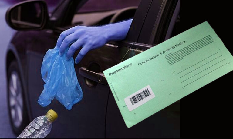 Tolleranza zero contro i rifiuti lanciati dai veicoli: BASTA UNA PROVA. la linea dura anche nel Golfo di Gaeta