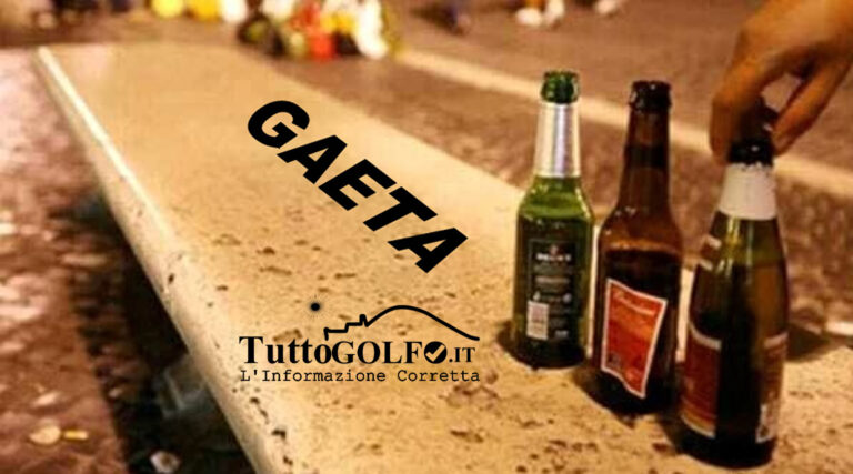 Gaeta, movida: stretta su alcol e vetro, sanzioni fino a 500 euro