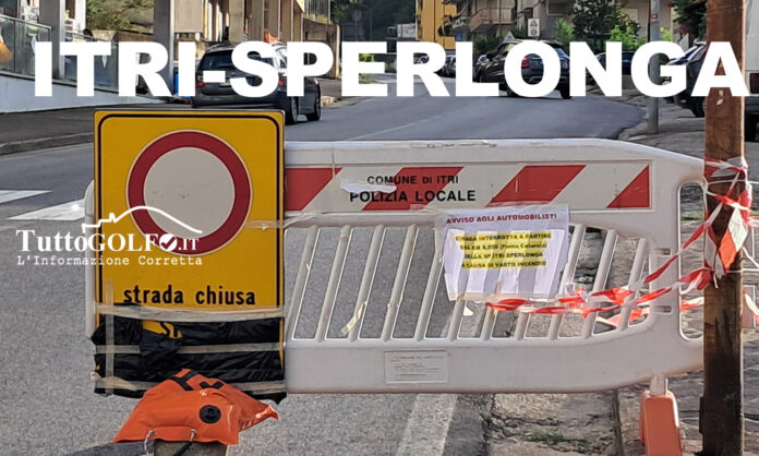 ITRI SPERLONGA STRADA CHIUSA