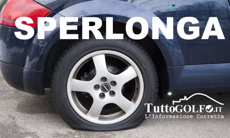 Sperlonga, discussione per un parcheggio. Fora i pneumatici all’autovettura di una donna. La vicenda