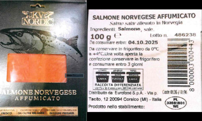 Presenza di Listeria nel Salmone. Nuovo richiamo alimentare dal Ministero della Salute