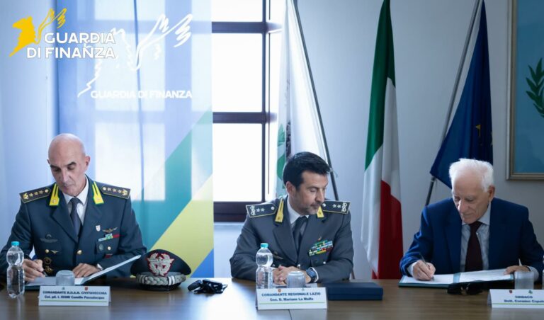 GUARDIA DI FINANZA E AREA MARINA PROTETTA DI VENTOTENE E SANTO STEFANO: FIRMATO UN PROTOCOLLO D’INTESA