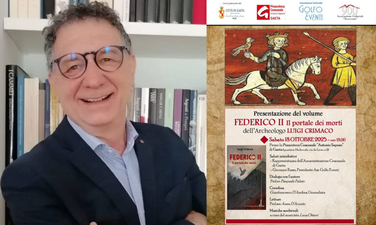Gaeta, presentazione del libro Federico II Il portale dei morti, di Luigi Crimaco