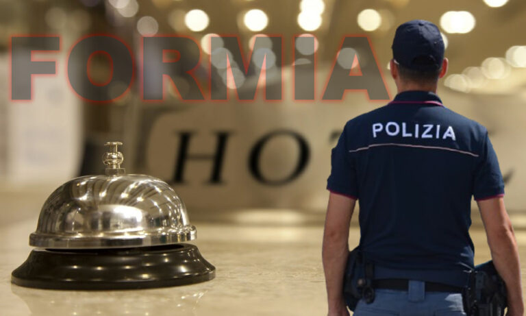 Tentata truffa in un albergo di Formia: la Polizia di Stato denuncia un uomo per insolvenza fraudolenta