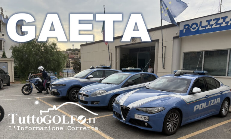 Gaeta, auto sospetta con due persone a bordo – Ecco cosa scoprono gli uomini della Polizia di Stato