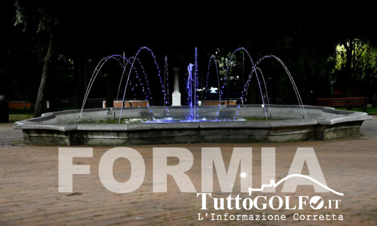Formia, GO Blue, s’illuminano i monumenti