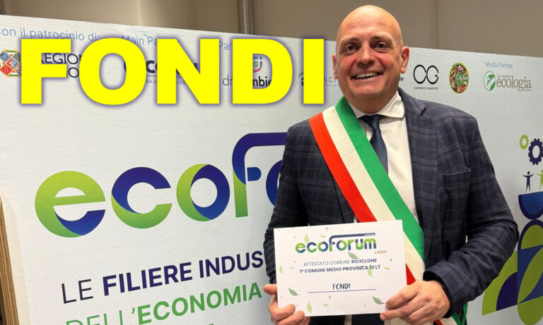 Fondi primo Comune pontino per raccolta differenziata (82,9%)