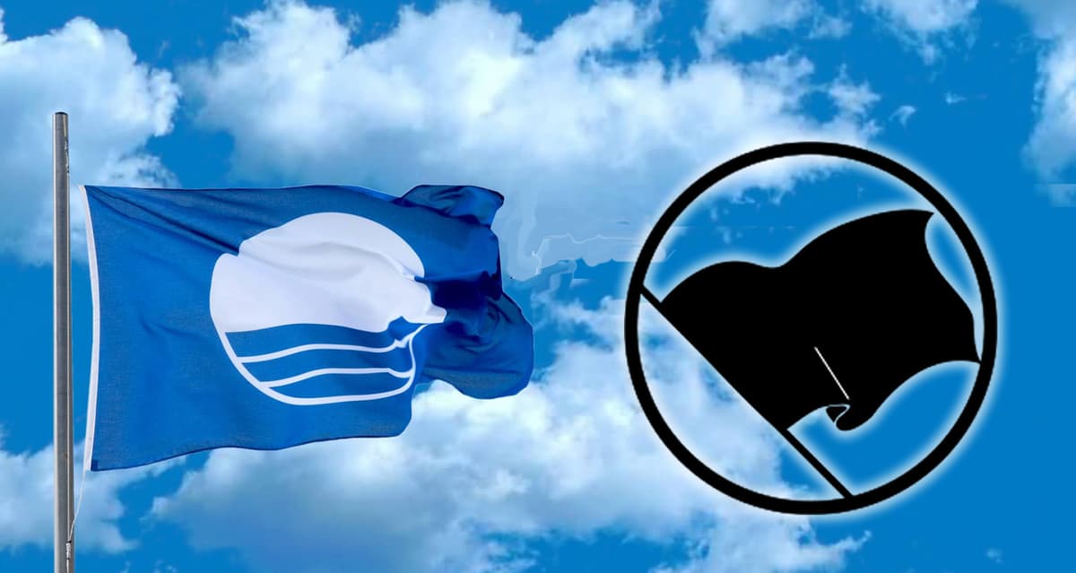 Il Golfo di Gaeta diviso tra bandiere blu, bandiere verdi e bandiere nere