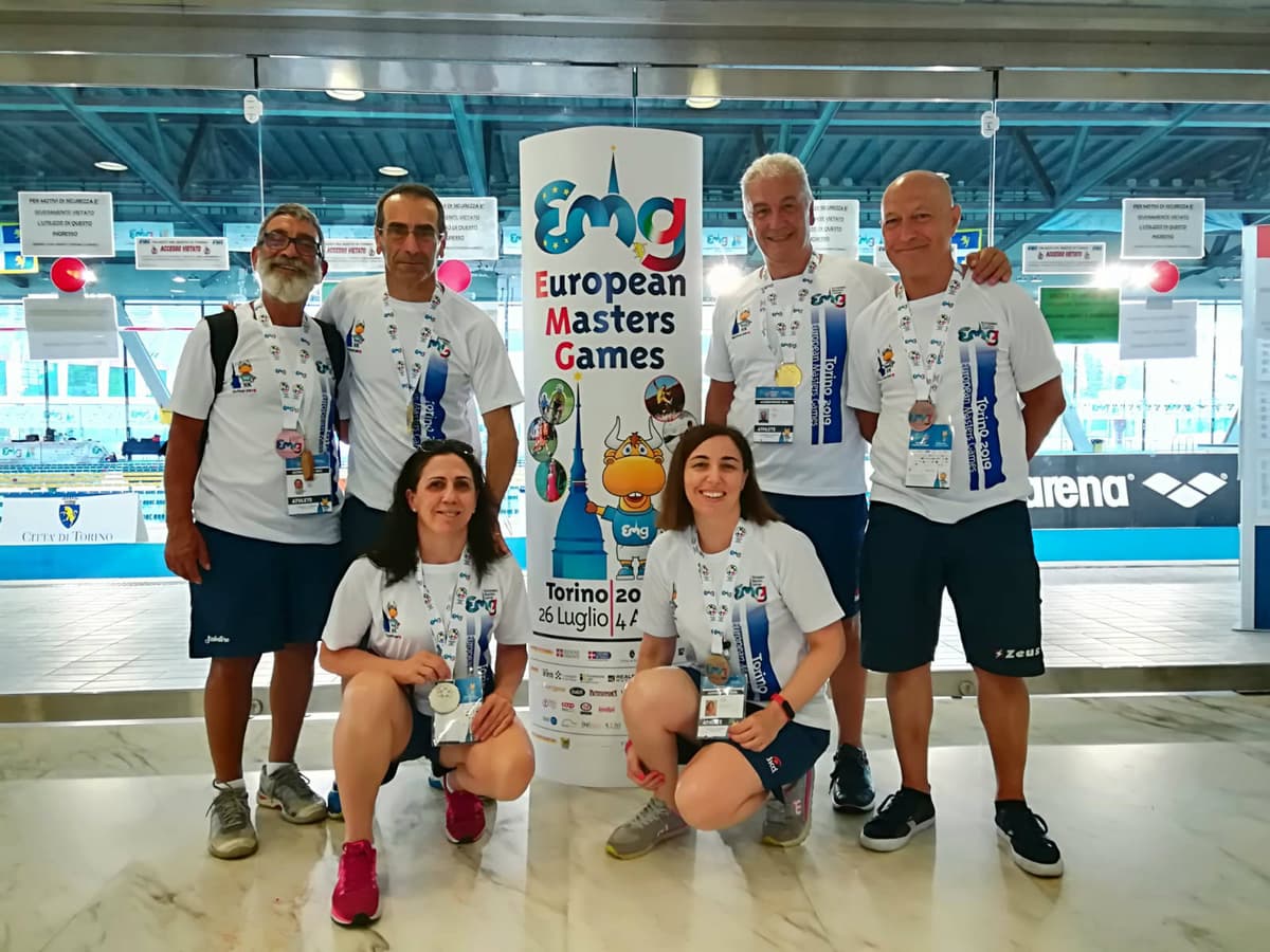Campionati Europei Master Torino '19, Serapo sport nuoto: la squadra cresce e vince