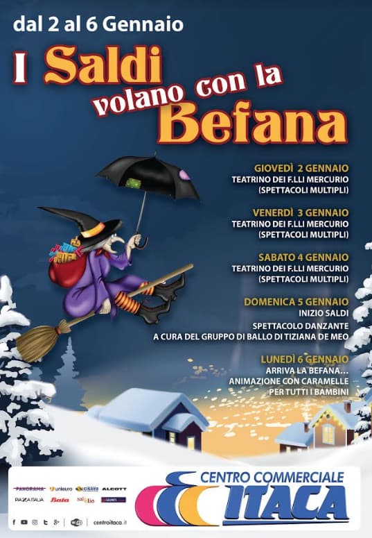 Ad Itaca i Saldi volano con la Befana
