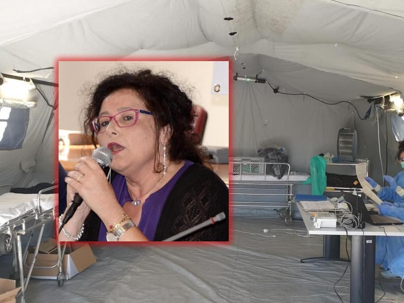 FORMIA - CORONAVIRUS - In allestimento la tensostruttura