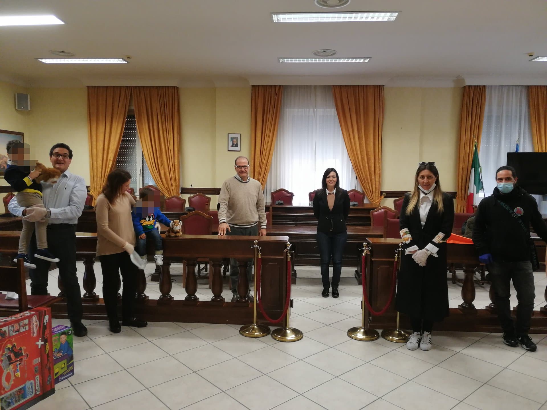 Il sindaco Mitrano accoglie Riccardo e Salvatore