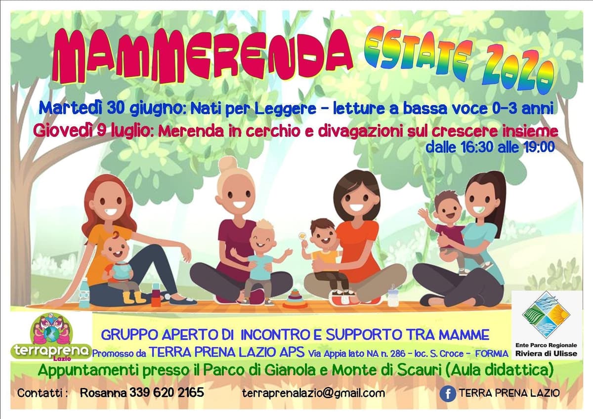 PARCO RIVIERA DI ULISSE E MADRE TERRA: INSIEME CONTRO LA SOLITUDINE DELLE MADRI IL 30 GIUGNO E 9 LUGLIO A FORMIA