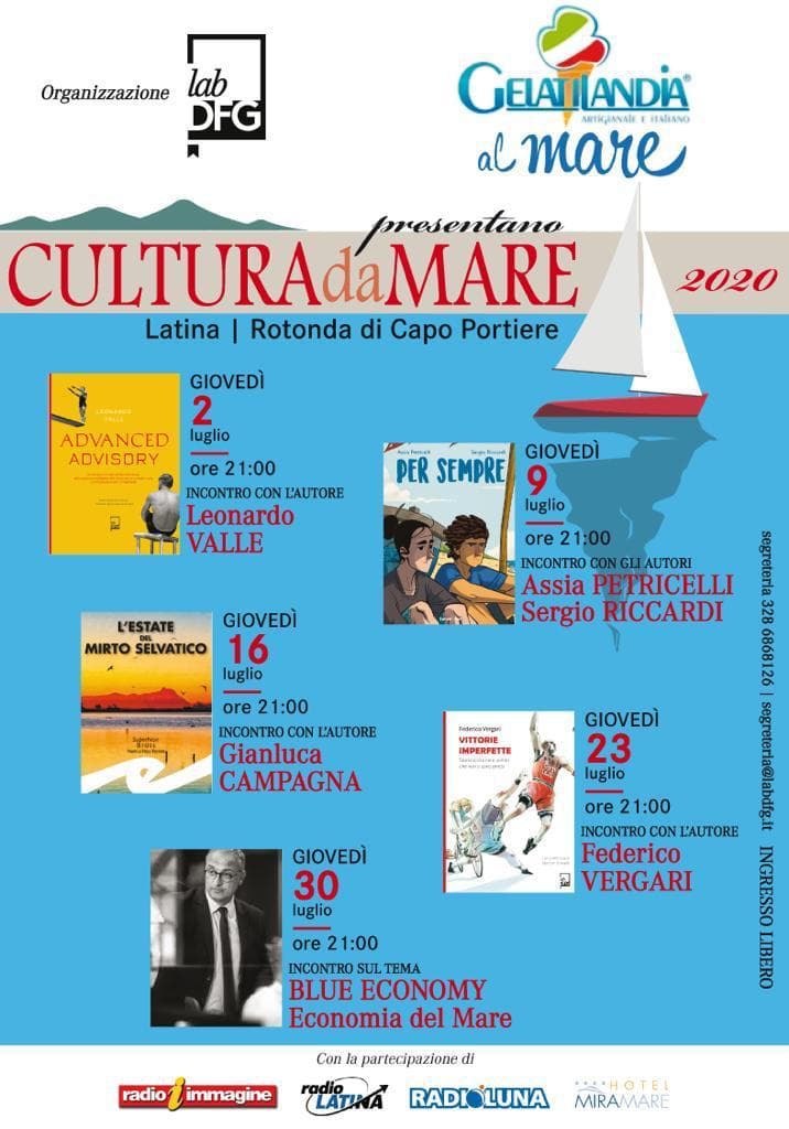 LATINA: CULTURA DEL MARE 2020 A CAPO PORTIERE CON INTELLETTUALI, GIORNALISTI E AMMINISTRATORI