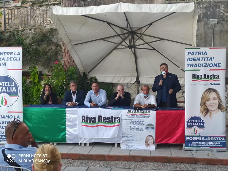 FORMIA: RIVA DESTRA IN ASSEMBLEA, FRATELLI D'ITALIA PRONTI PER LA RICONQUISTA DELLA REGIONE