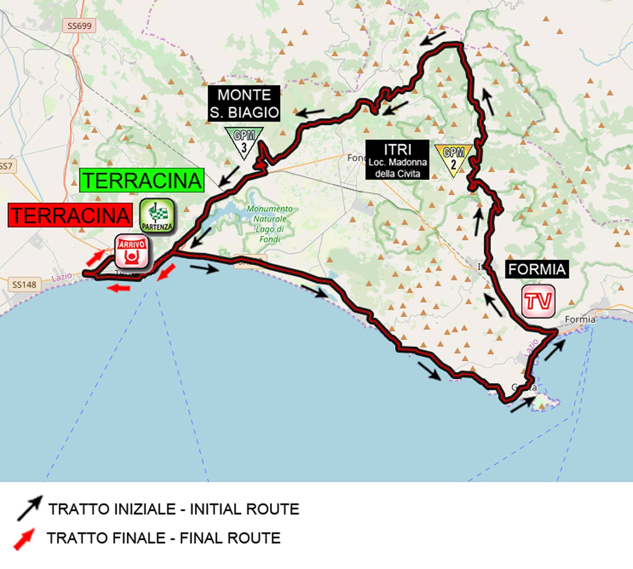 GAETA: LA CITTA' SI PREPARA AL PASSAGGIO DEL GIRO CICLISTICO D'ITALIA INTERNAZIONALE FEMMINILE
