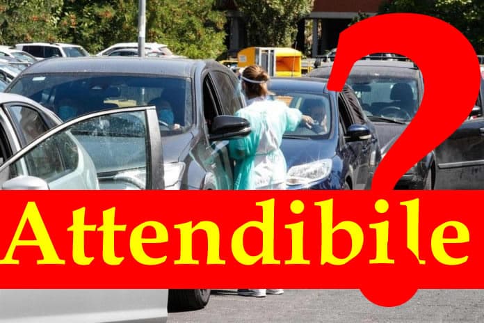 IL TEST RAPIDO AL DRIVE IN NON E’ ATTENDIBILE, LA TESTIMONIANZA DI FRANCESCO DI LUNA