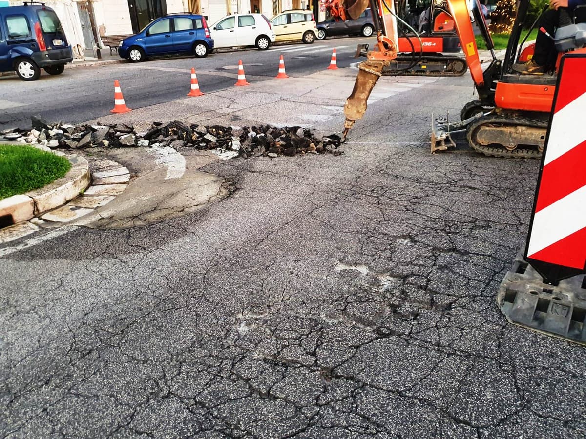 GAETA: LAVORI NEL TRATTO LUNGOMARE CABOTO TRA ROTONDA CALEGNA E QUARTIERE LA PIAJA