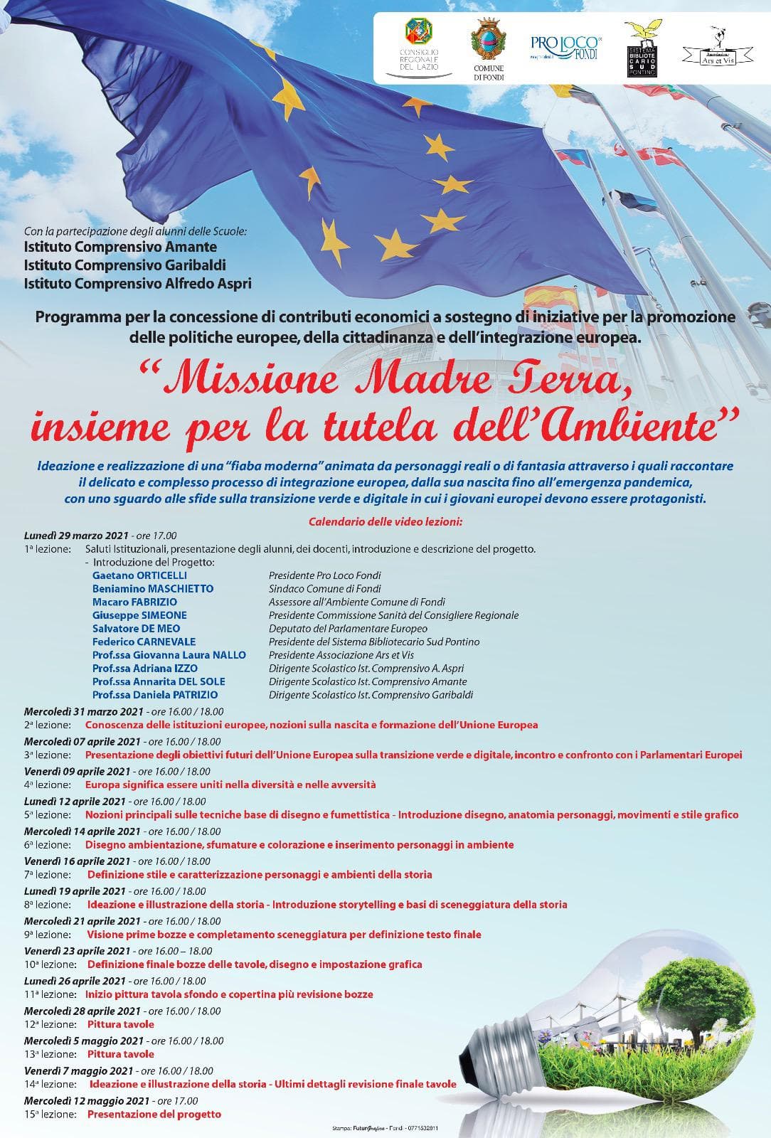 Fondi, il futuro dell'Europa raccontato a fumetti