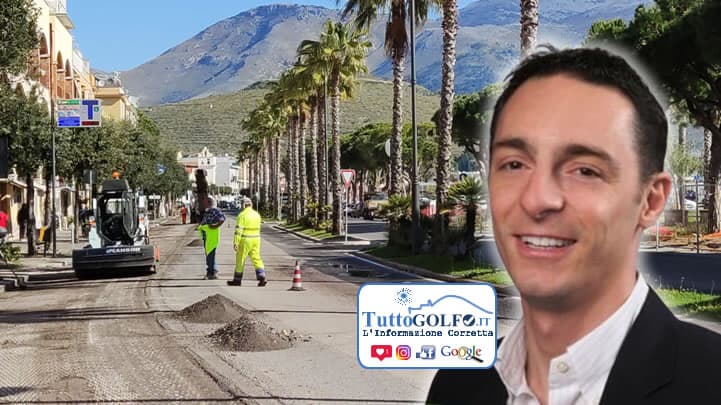 Gaeta, Lungomare Caboto: prosegue la riqualificazione del manto stradale