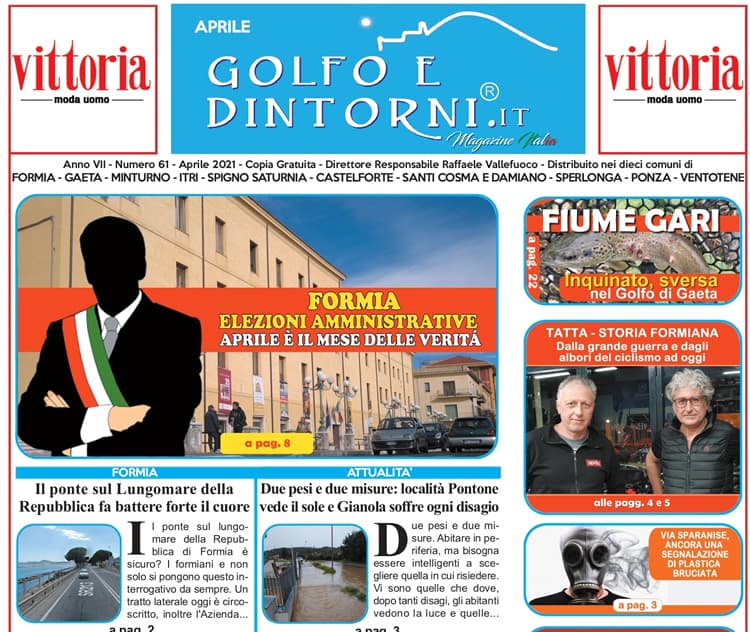 In distribuzione il Magazine del mese di aprile di Golfo e Dintorni