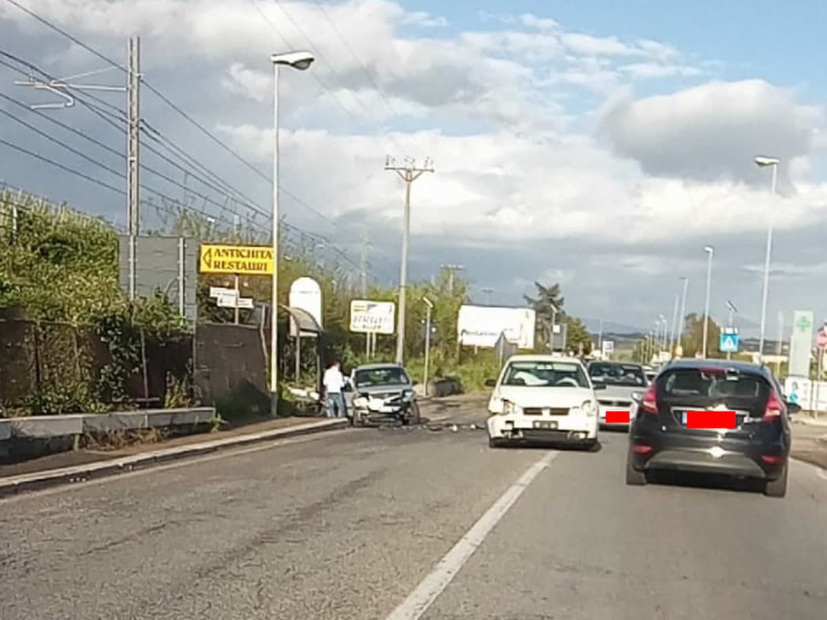 Formia, incidente stradale sulla via Appia