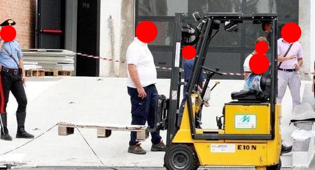 Tragedia a Spigno Saturnia - Investe e uccide inavvertitamente un uomo durante una manovra con un carrello elevatore