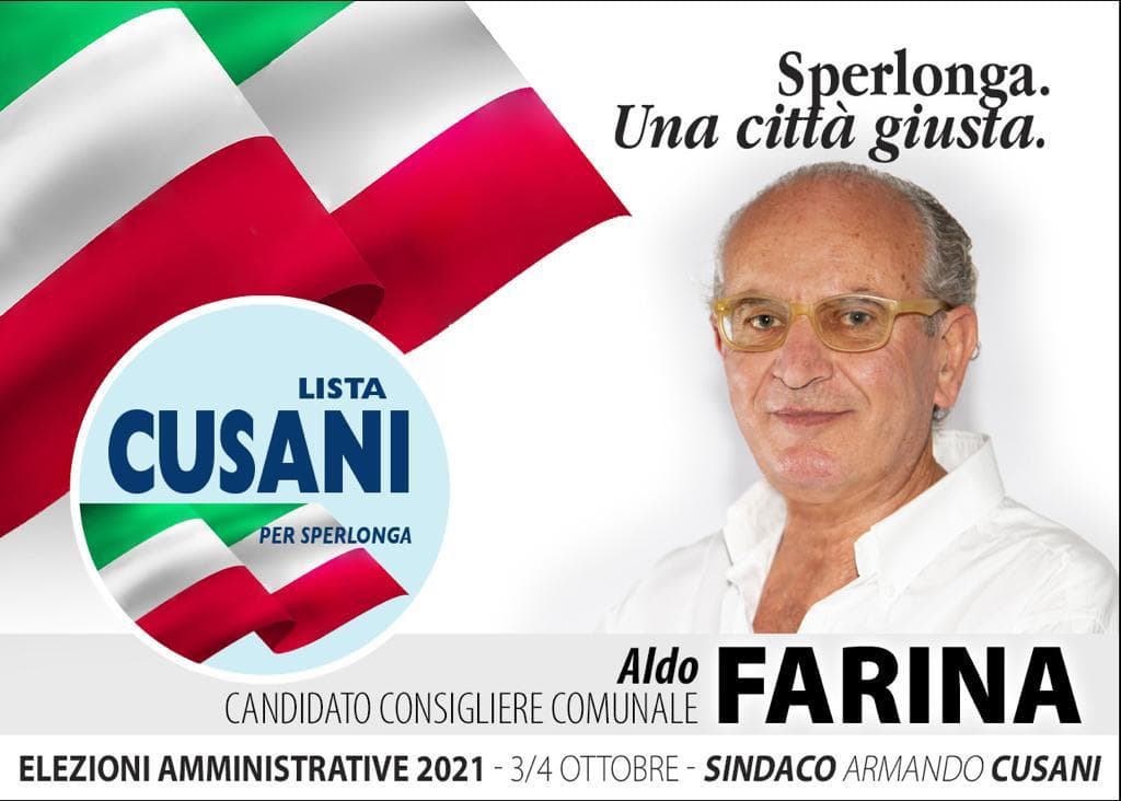 Sperlonga: con Cusani si ripropone Aldo Farina, presidente uscente del consiglio comunale