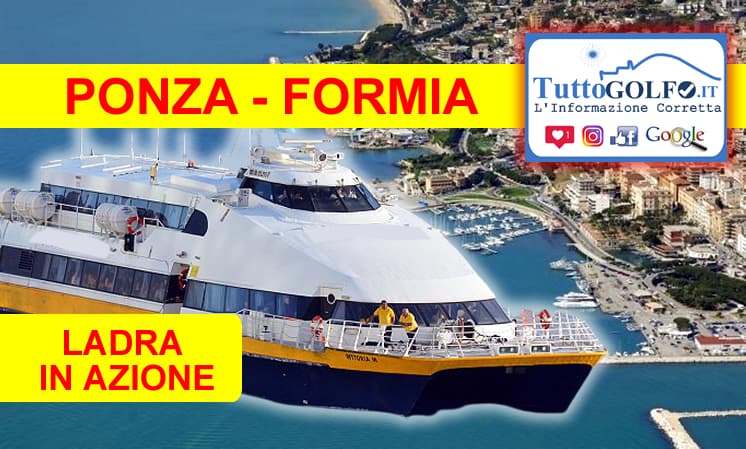 Furto sull'aliscafo Formia - Ponza. Denunciata la ladra