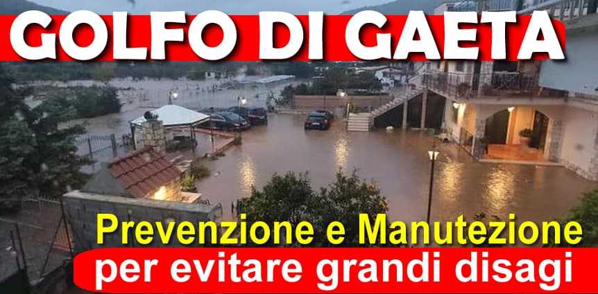 Golfo di Gaeta - Pulizia dei torrenti e potatura dei pini per evitare forti disagi