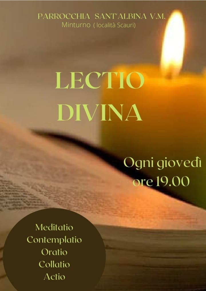 Minturno: Lectio divina il giovedì sera alla Chiesa dedicata ad Albina, vergine e martire di Cesarea