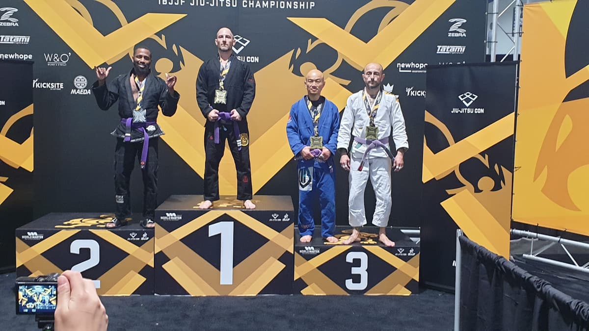 Gaeta: Marco Lustro al terzo posto del mondiale Master IBJJF tenutosi a Las Vegas